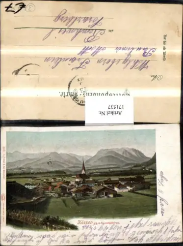 171537,Kössen Totale geg. d. Kaisergebirge