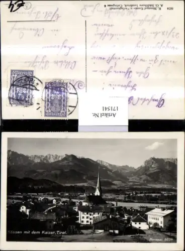 171541,Kössen m. d. Kaiser Totale