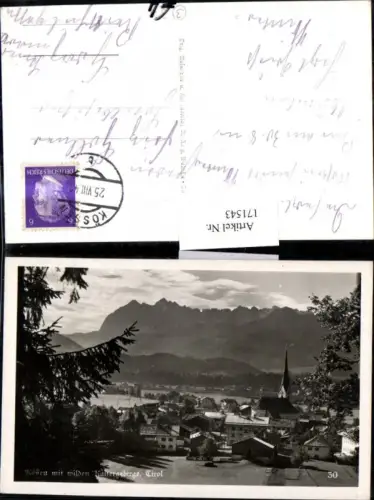 171543,Kössen Totale m. d. Wilden Kaisergebirge