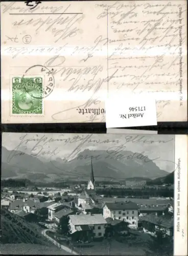 171546,Kössen Totale m. d. Kaisergebirge