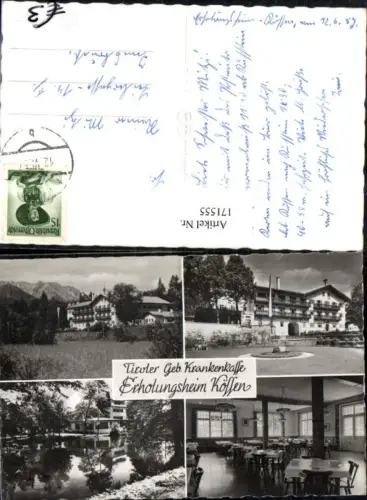 171555,Kössen Erholungsheim d. Krankenkassen Mehrbildkarte