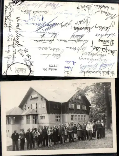 171774,Kitzbühel Foto Ak Personen v. Gebäude Haus