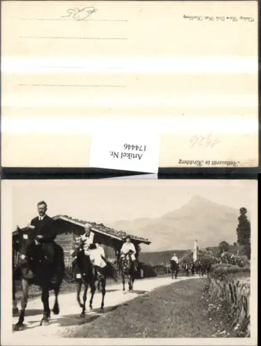 174446,Antlassritt in Kirchberg Pferde Pferd Personen