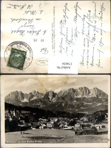 174454,Kitzbühel Teilansicht m. d. Wilden Kaiser