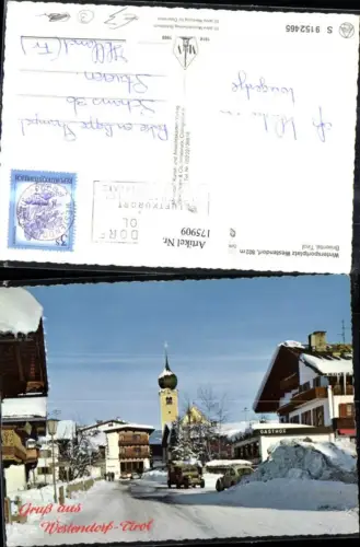 175909,Gruß aus Westendorf Brixental Straßenansicht Ortsansicht