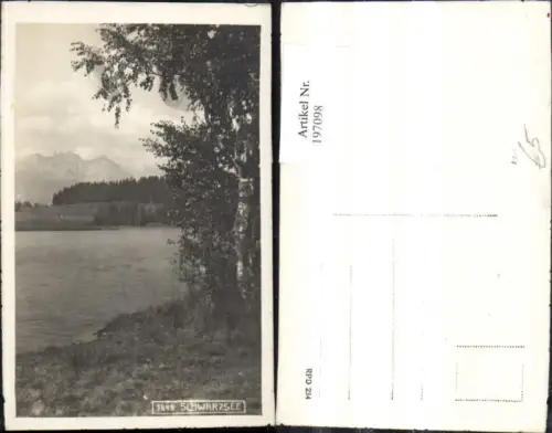 197098,Schwarzsee Kitzbühel Foto Ak