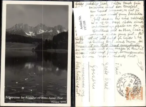 197108,Foto Ak Schwarzsee b. Kitzbühel m. Wilden Kaiser