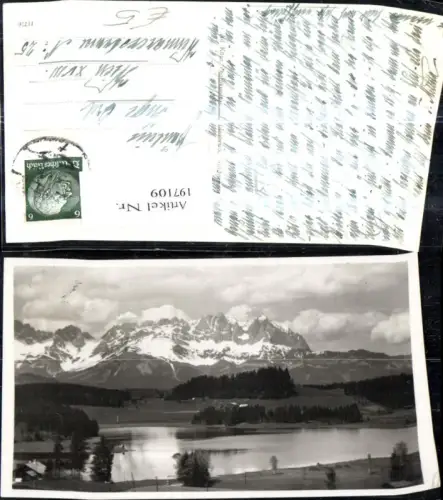 197109,Foto Ak Schwarzsee b. Kitzbühel m. Wilden Kaiser