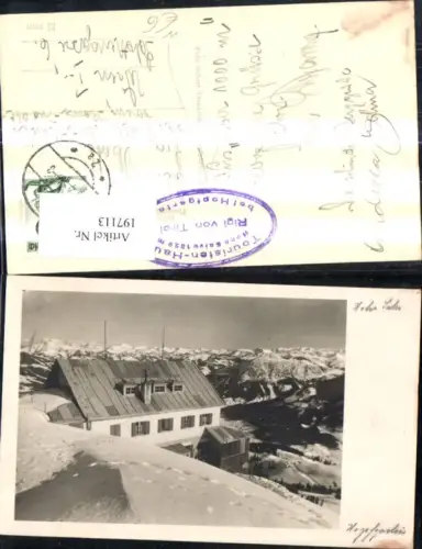 197113,Foto Ak Hopfgarten Winteransicht Touristenhaus Hohe Salve Rigi v. Tirol