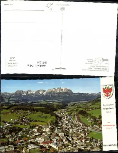 197124,Kitzbühel m. Kaisergebirge Luftbild pub Alpina Druck