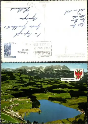 197132,Schwarzsee b. Kitzbühel Luftbild pub Alpina Druck