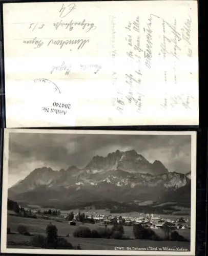 204740,St. Joahnn i. Tirol Teilansicht geg. Wildem Kaiser