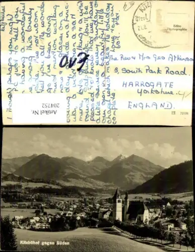 204752,Kitzbühel Totale geg. Süden Kirche