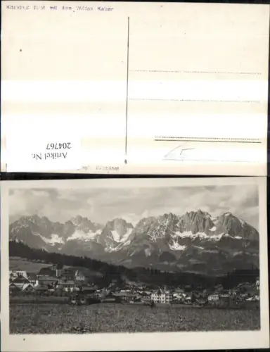 204767,Kitzbühel Teilansicht m. d. Wilden Kaiser