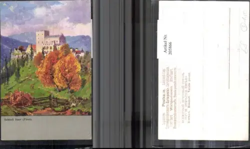 205866,Künstler AK Schloss Itter b. Kitzbühel
