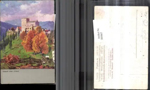 205867,Künstler AK Schloss Itter b. Kitzbühel