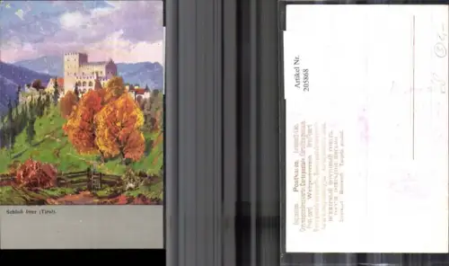 205868,Künstler AK Schloss Itter b. Kitzbühel