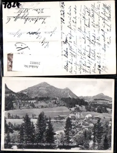 210052,Fieberbrunn m. Kitzbüheler Horn u. Korstein