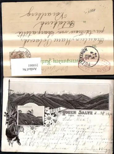 210061,Litho v. d. Hohen Salve Unterkunftshaus b. Hopfgarten