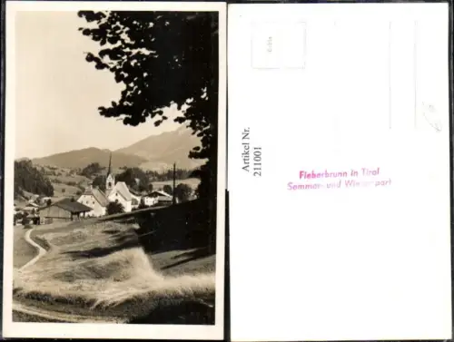 211001,Fieberbrunn i. Tirol Teilansicht Partie