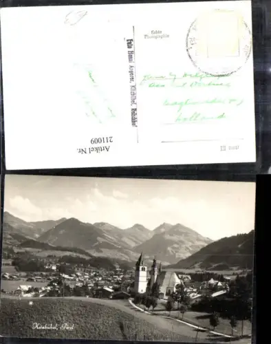 211009,Foto Ak Kitzbühel Teilansicht m. Kirche