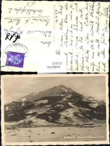 211012,St Johann i. Tirol m. Kitzbühlerhorn Winteransicht