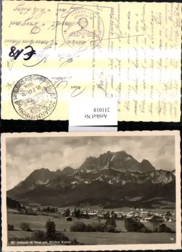 211018,St Johann i. Tirol m. Wilden Kaiser