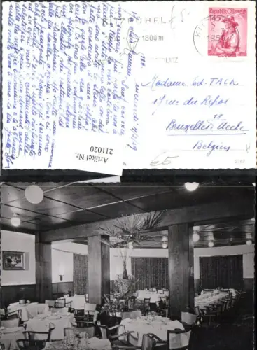 211020,Foto Ak Kitzbühel Speisesaal Innenansicht