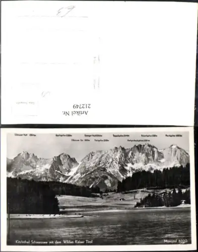 212749,Kitzbühel Schwarzsee See m. d. Wilden Kaiser Kaisergebirge