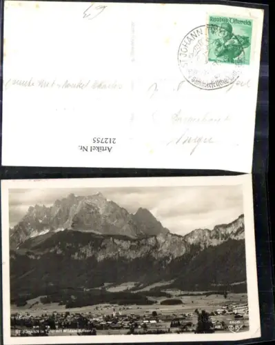 212755,St Johann in Tirol Totale m. Wildem Kaiser