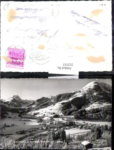 212757,Kirchberg i. Tirol Totale geg. Rettenstein u. Gaisberg Winterbild