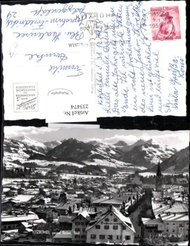 233474,Kitzbühel Totale geg. Süden Winterbild