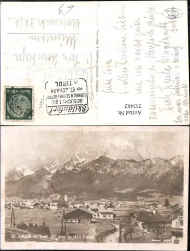 233482,St. Johann in Tirol Totale m. d. Wilden Kaiser