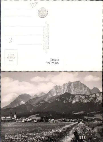 233522,St. Johann in Tirol Teilansicht geg. Wilden Kaiser