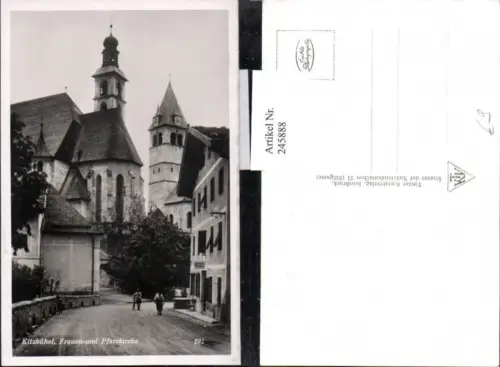 245888,Kitzbühel Frauen- und Pfarrkirche Straßenansicht