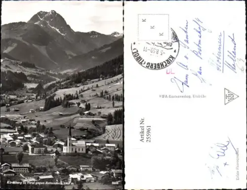 255961,Kirchberg in Tirol Totale geg. Rettenstein Bergkulisse