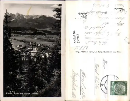 255967,Kössen Totale Blick auf wilden Kaiser