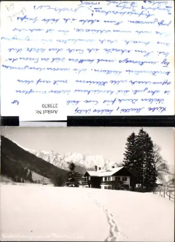 273870,Aurach Kindererholungsheim zum Auracher Wies Bergkulisse Winterbild