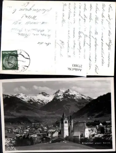 273883,Kitzbühel Totale geg. Süden Bergkulisse