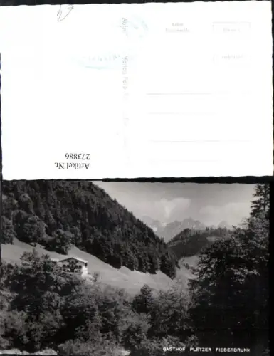 273886,Fieberbrunn Gasthof Pletzer Bergkulisse