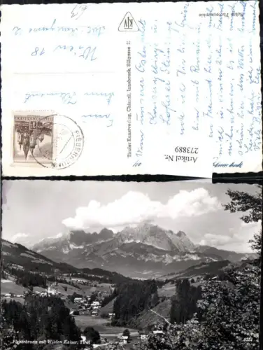 273889,Fieberbrunn Totale m. Wilden Kaiser Bergkulisse