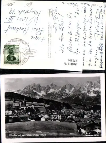 273896,Kitzbühel Totale m. d. Wilden Kaiser Bergkulisse