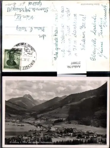 273897,Kirchberg in Tirol Totale m. Großen Rettenstein Bergkulisse
