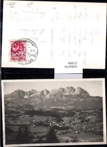 273898,Kitzbühel Totale m. Kaiser Bergkulisse