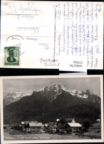 273928,Waidring in Tirol Teilansicht m. Loferer Steinberge Bergkulisse