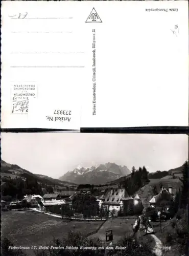 273937,Fieberbrunn in Tirol Pension Schloss Rosenegg m. d. Kaiser Bergkulisse