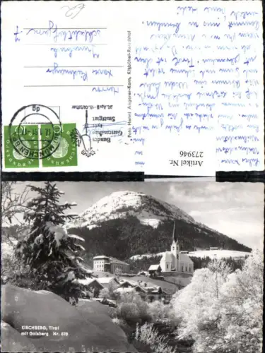 273946,Kirchberg in Tirol Teilansicht m. Gaisberg Bergkulisse Winterbild