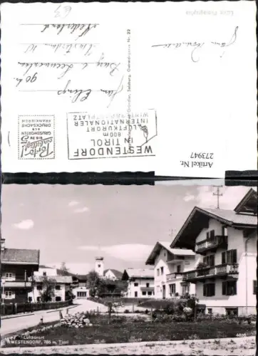 273947,Westendorf in Tirol Straßenansicht Häuser Kirche
