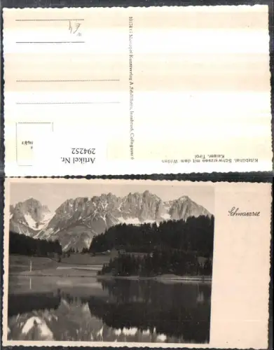 294252,Kitzbühel Schwarzsee See m. d. Wilden Kaiser Bergkulisse