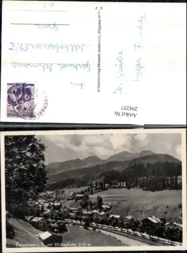 294257,Fieberbrunn in Tirol Teilansicht m. Wildseeloder Bergkulisse